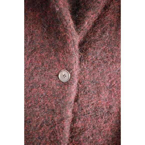 IRO Rafa Oversized Bouclé Wool Coat Burgundy Size US 6 - Picture 7 of 12